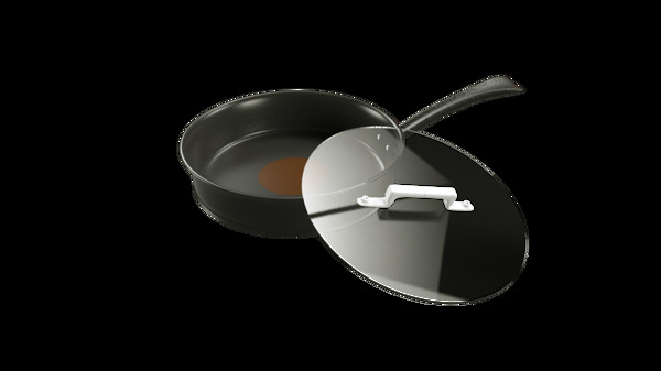 C4D通用厨房锅具模型