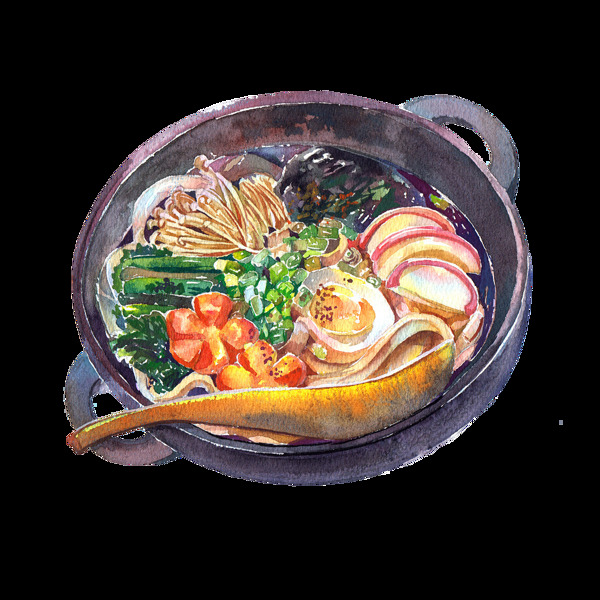蔬菜元素火锅素材图片