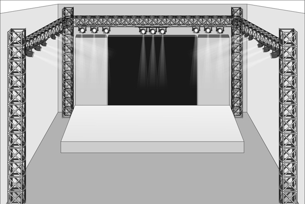 LED舞台平面图图片
