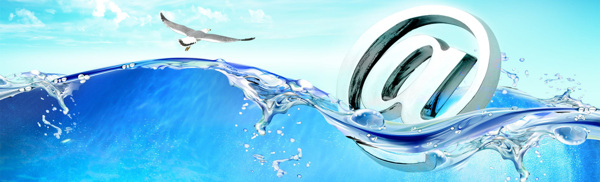 海洋字母背景图片