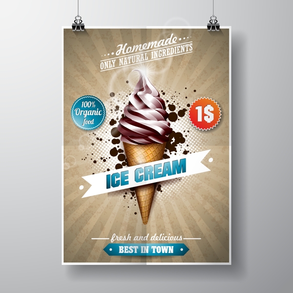 冰淇淋海报设计