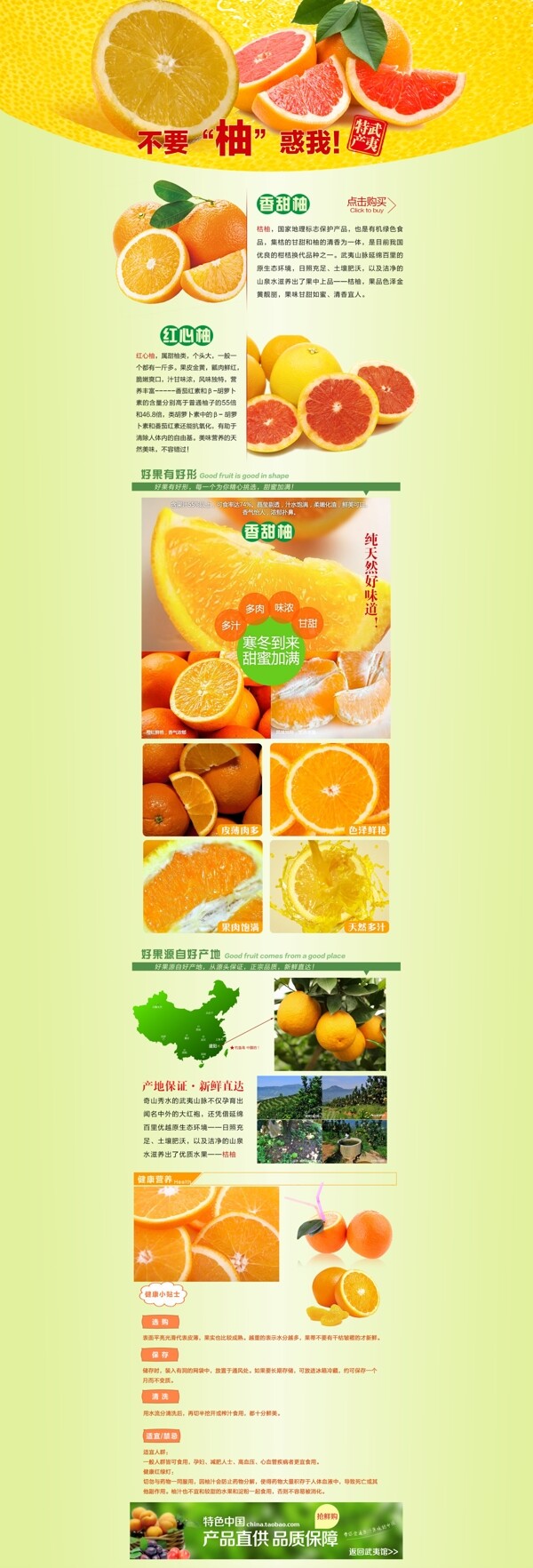 桔柚页面设计图片