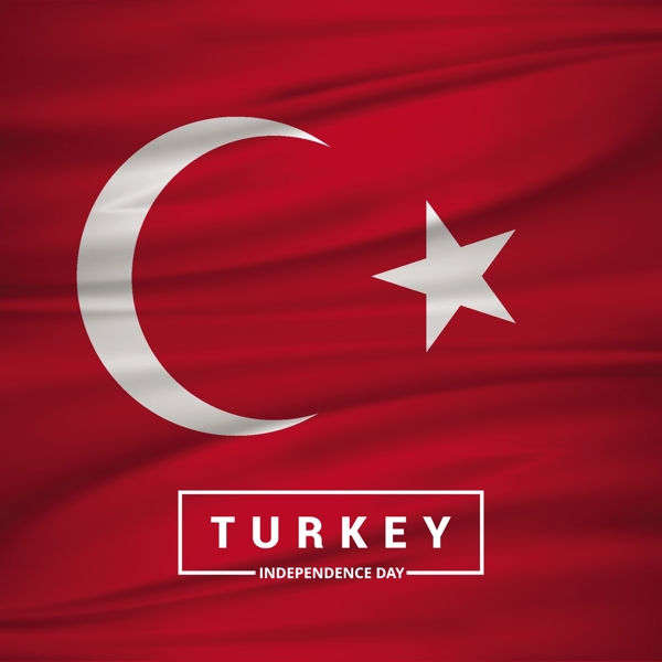 背景与土耳其国旗