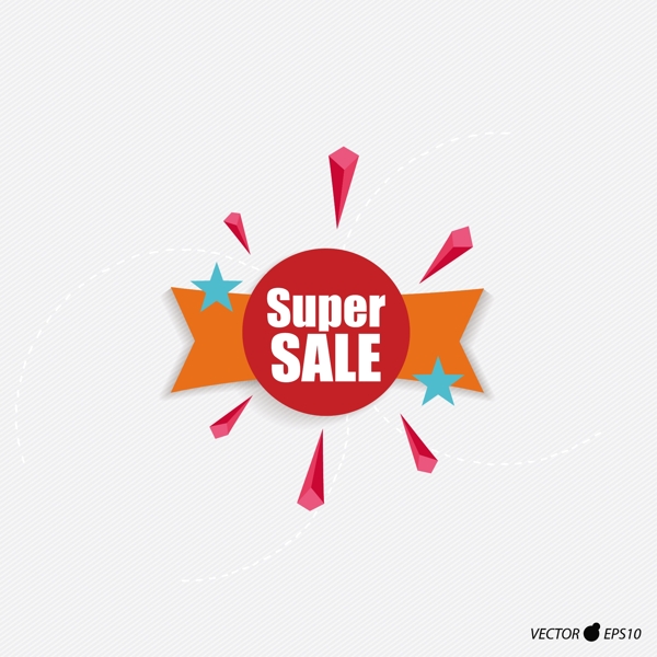 supersale抽象图案logo模板