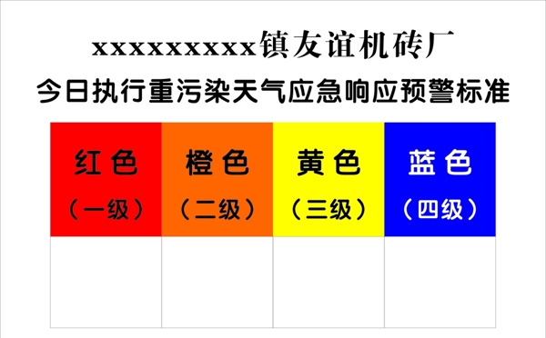 机砖厂警示牌