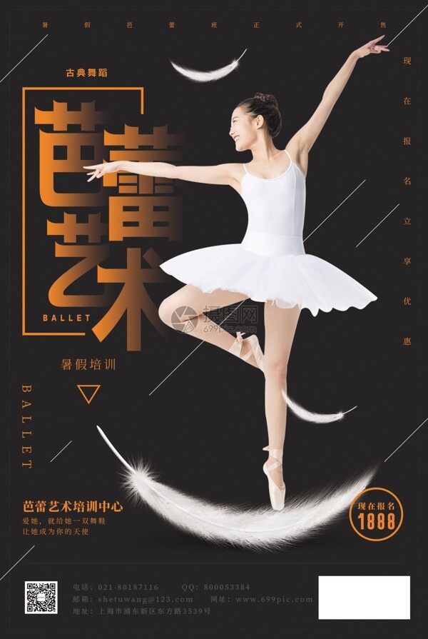 芭蕾艺术培训海报