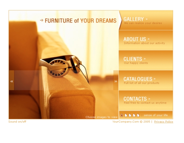 家具企业介绍网页模板