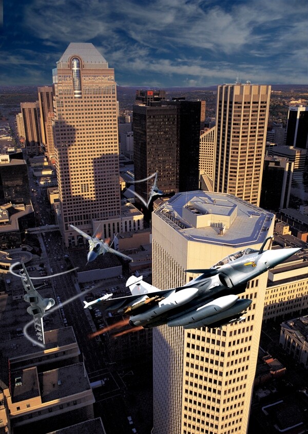 城市战机图片