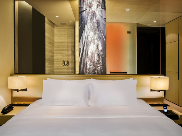 香港东隅酒店简洁卧室设计图片