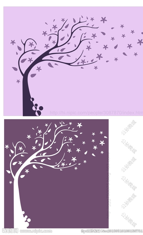 紫色风图片