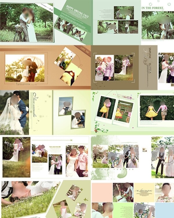 韩式唯美婚纱画册图片