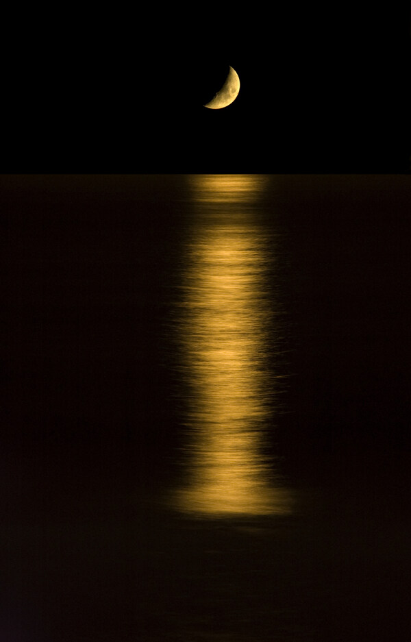 月夜的大海