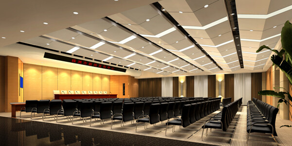 大型会议室效果图图片