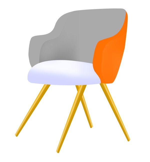 木质沙发椅子插图