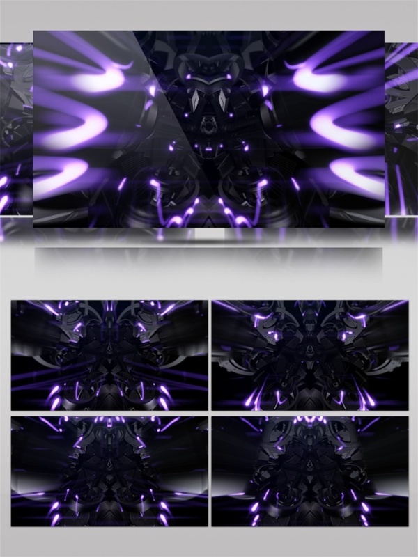 紫色漩涡光环动态视频素材