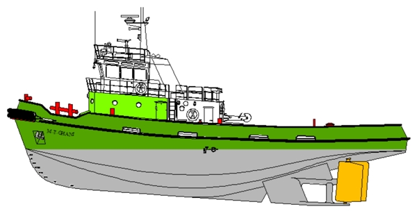 拖船模型