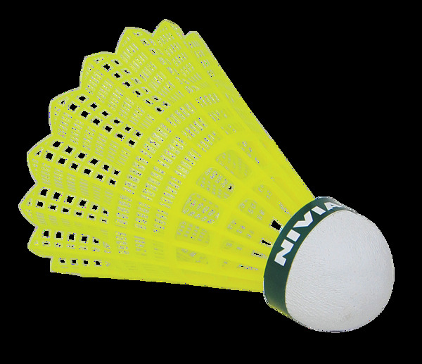 黄色塑料羽毛球免抠png透明素材