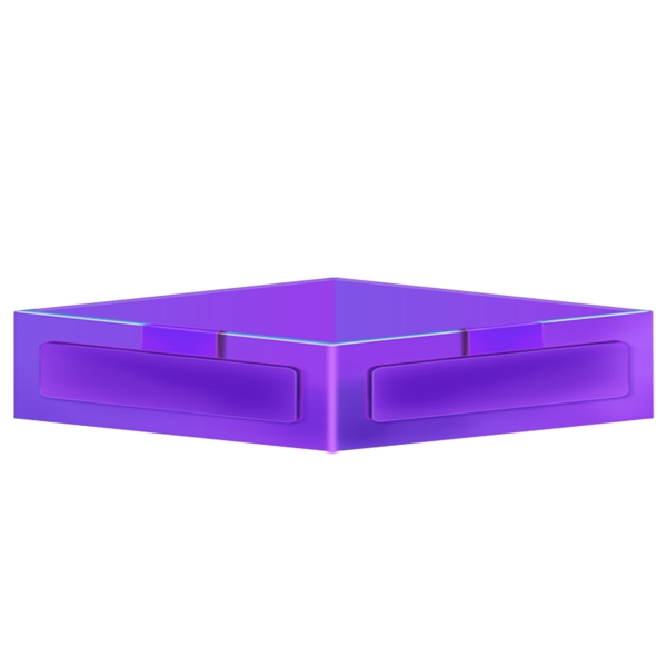 渐变紫色盒子素材