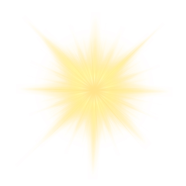 金色光束放射光效元素