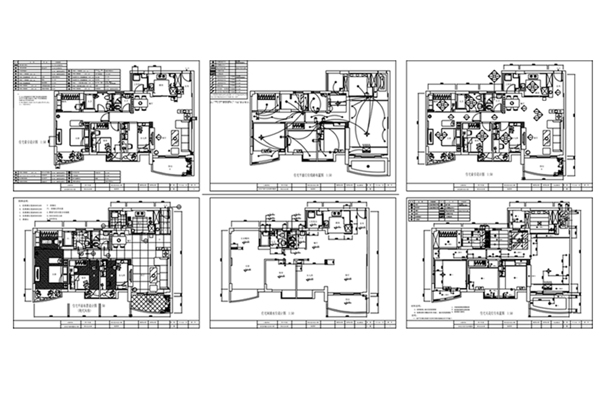欧式住宅CAD施工图