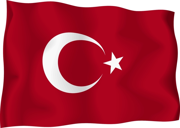 土耳其国旗矢量