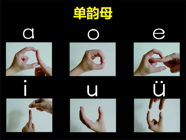 汉语拼音手指操单韵母