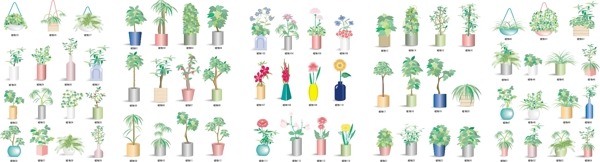 植物花卉元素矢量素材1图片