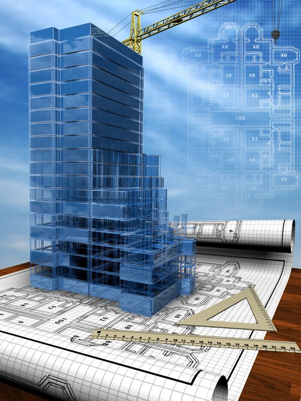 高清晰地产用图3D建筑及图纸