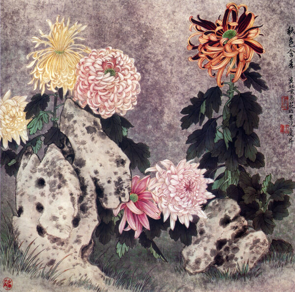 菊花装饰画素材图片