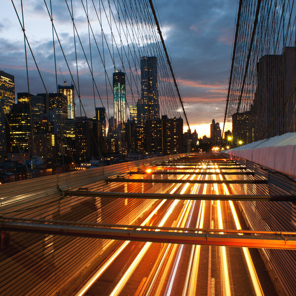 纽约桥梁建筑摄影图片