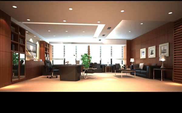 办公室3d模型图片