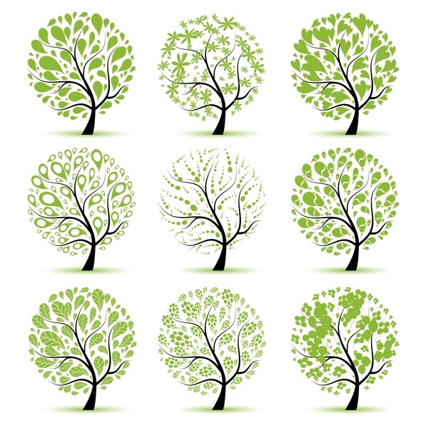 矢量树木元素设计