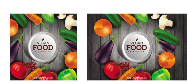 蔬菜和水果的背景