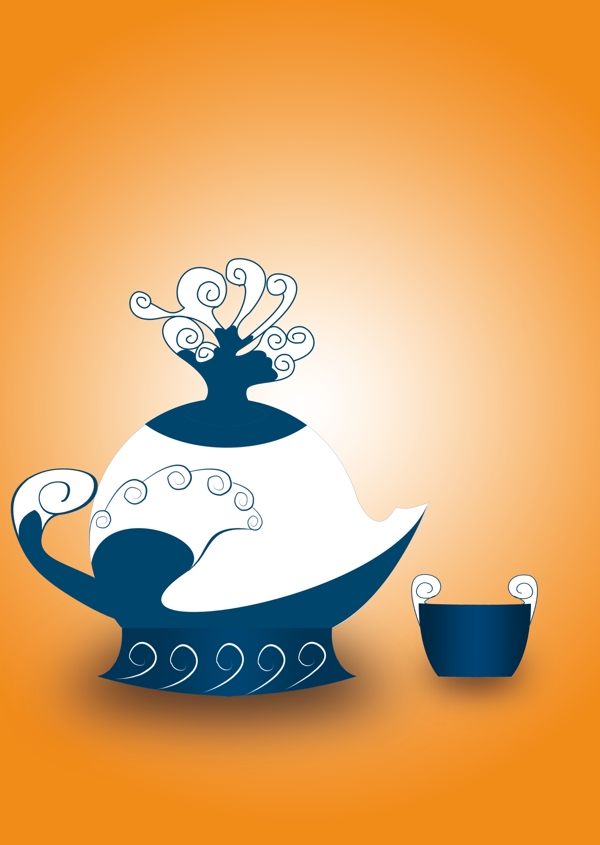海浪茶壶图片