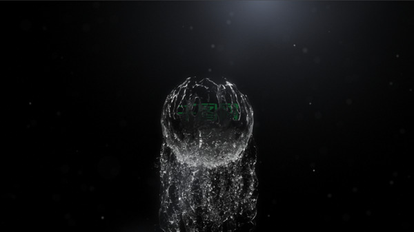 球形水液体流动logo展示