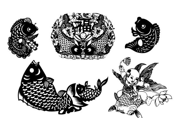 传统鱼纹样图片