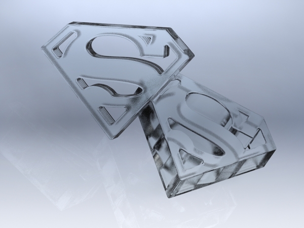 超人logo的冰块托盘