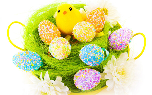 复活节彩蛋与小黄鸭