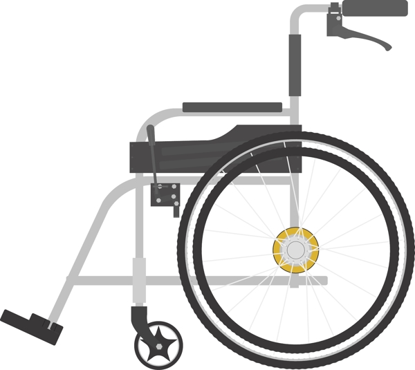 医疗设备轮椅精细图标