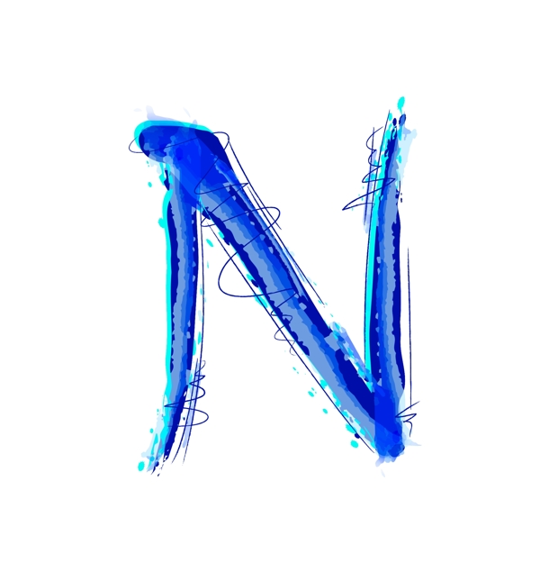 大写字母N模板视频