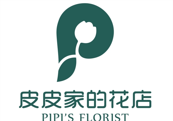 皮皮家的花店logo图片