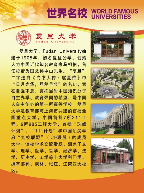 复旦大学简介图片