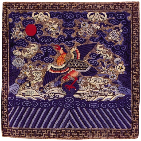 中式古典飞鸟布纹贴图