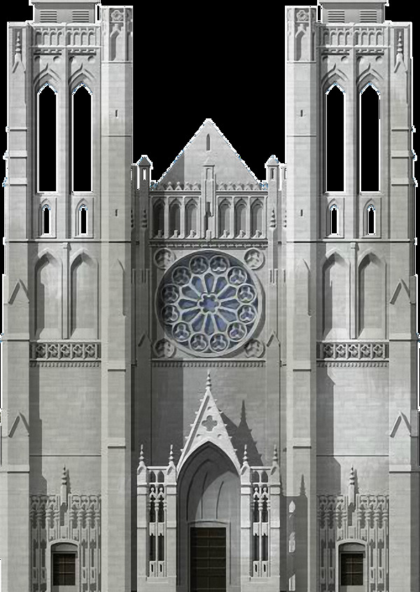 漂亮的教堂大门免抠png透明图层素材