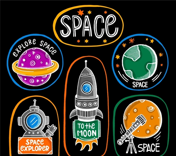 太空探索标签图片
