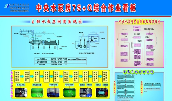 班组建设学习园地蓝色背景图片