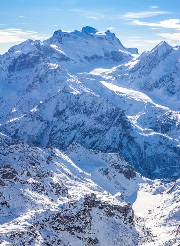 雪山顶部景色