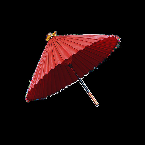 红色雨伞透明素材