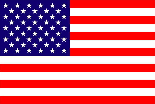旗帜类矢量素材美国