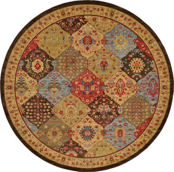 圆形古典地毯拼接贴图